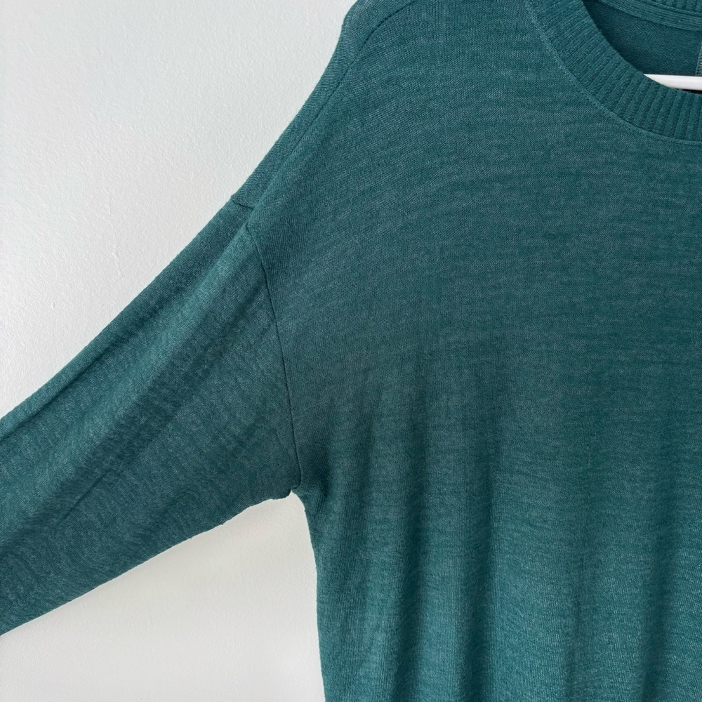 Abercrombie & Fitch Forest Green Soft A&F Cozy Knit Pullover Slouchy Oversized - Picture 5 of 8